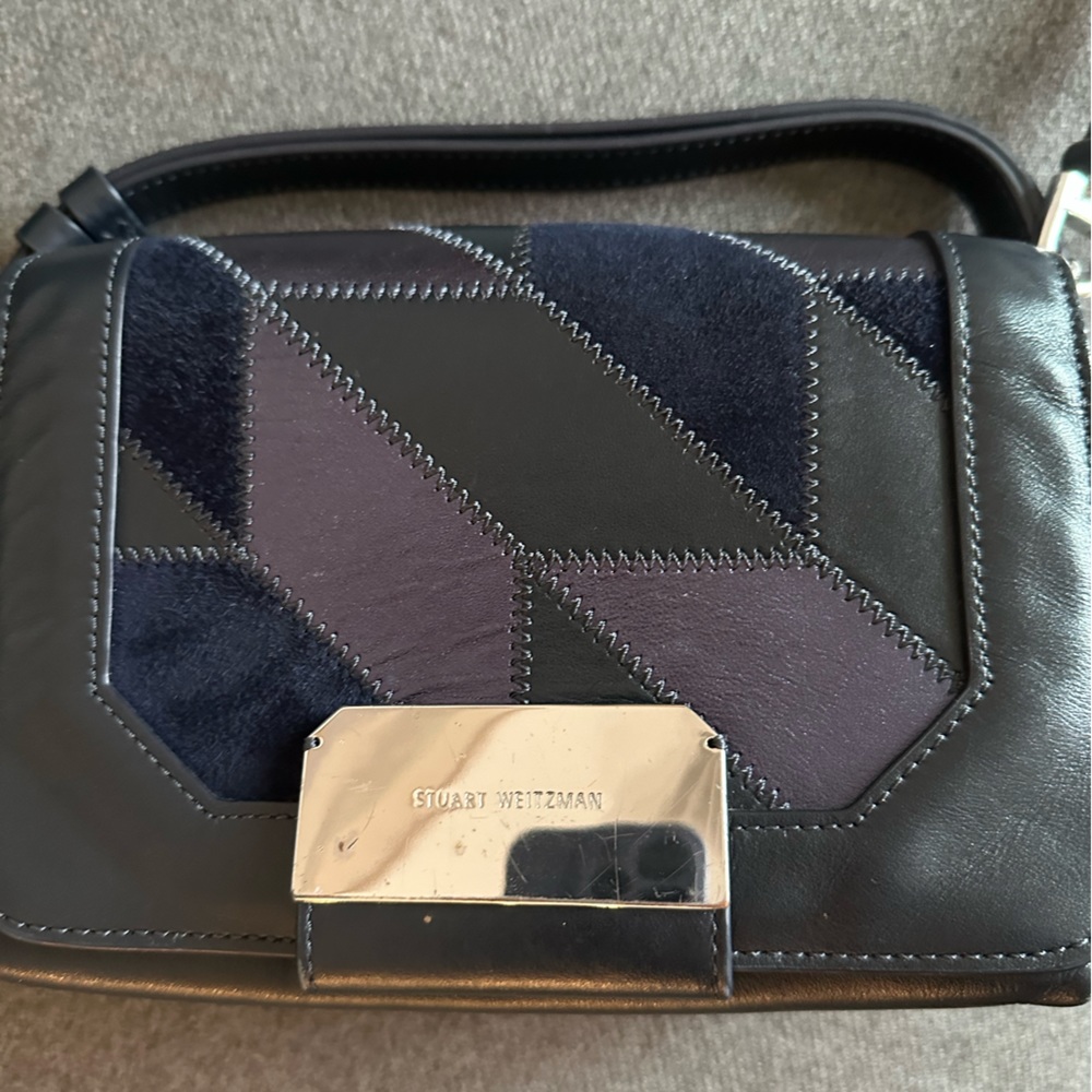 Stuart Weitzman Navy Crossbody Bag